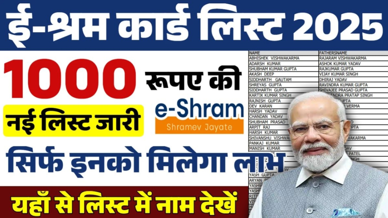 E Shram Card List